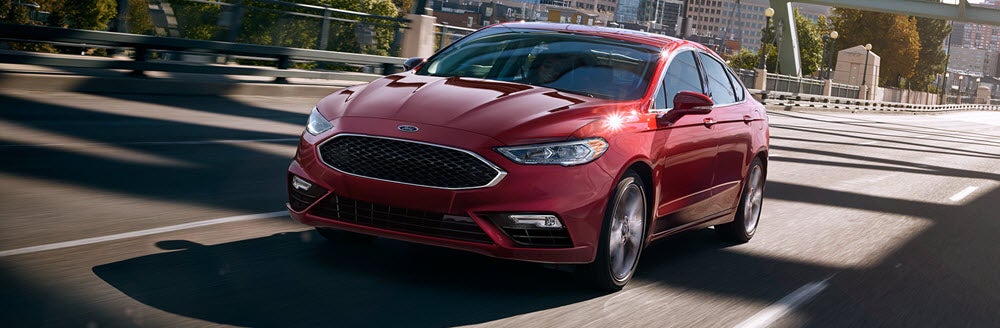 red Ford Fusion