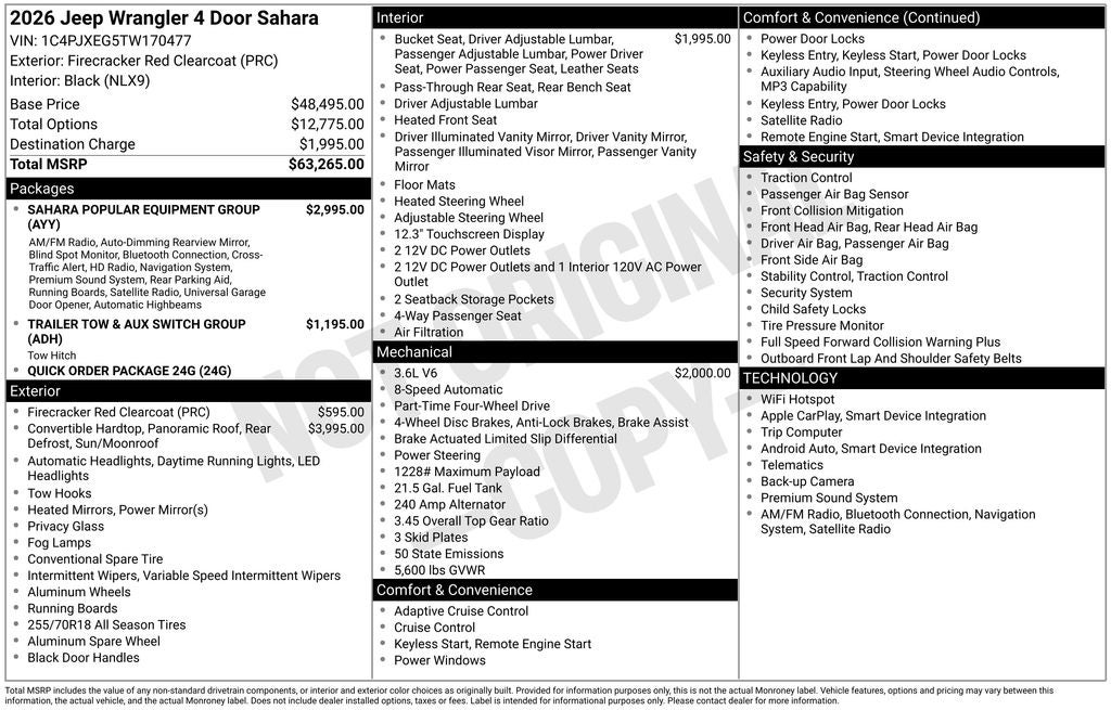 2026 Jeep Wrangler Sahara