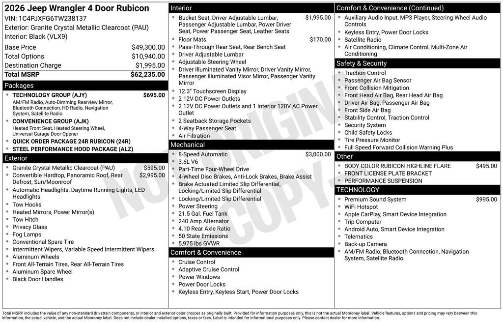 2026 Jeep Wrangler Rubicon