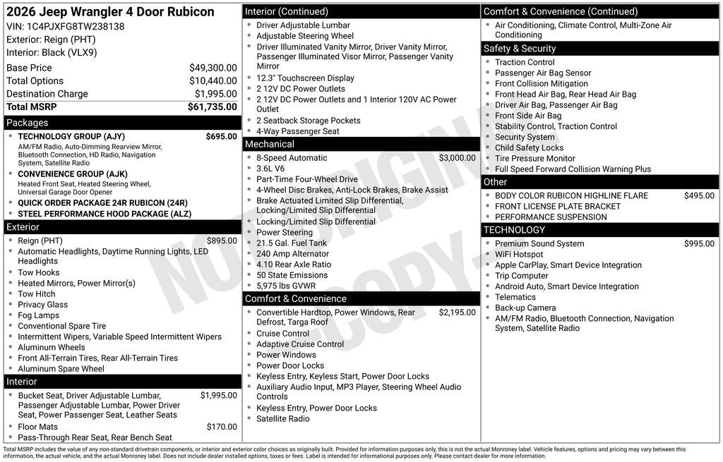2026 Jeep Wrangler Rubicon