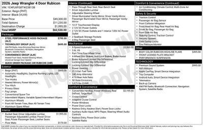 2026 Jeep Wrangler Rubicon