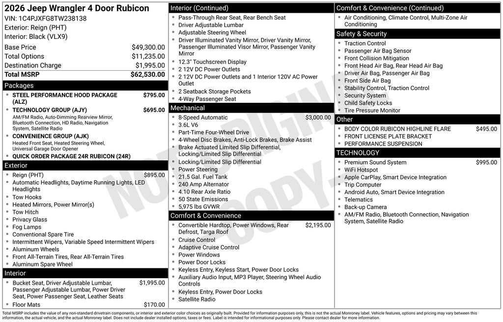 2026 Jeep Wrangler Rubicon
