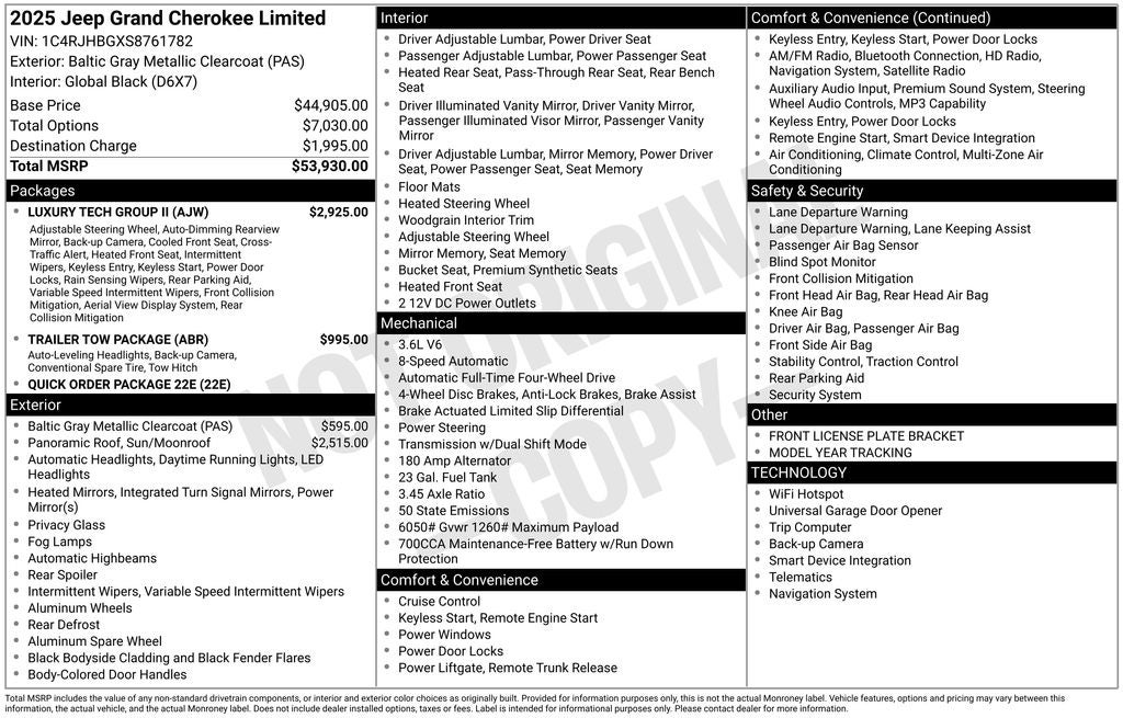 2025 Jeep Grand Cherokee Limited