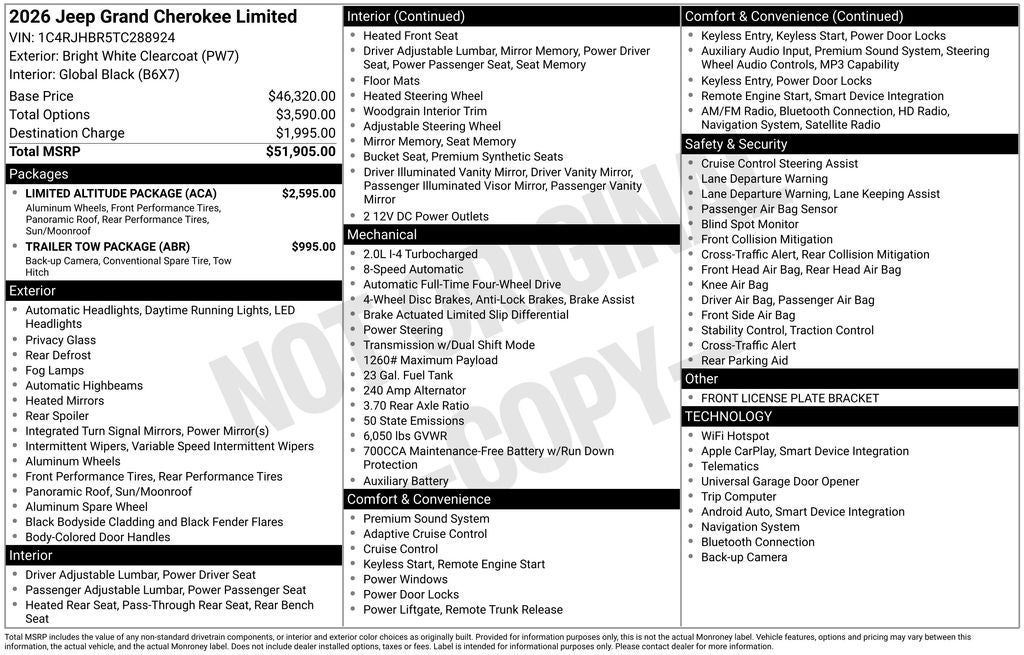2026 Jeep Grand Cherokee Limited