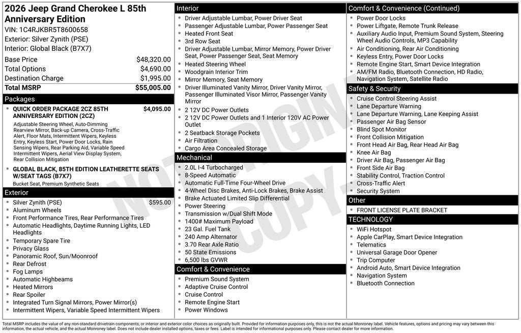 2026 Jeep Grand Cherokee L Limited