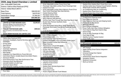 2026 Jeep Grand Cherokee L Limited