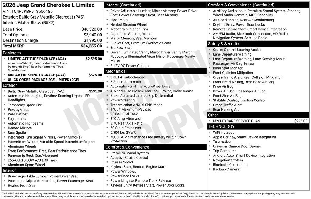 2026 Jeep Grand Cherokee L Limited
