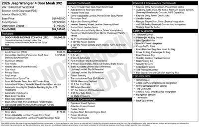 2026 Jeep Wrangler Moab 392
