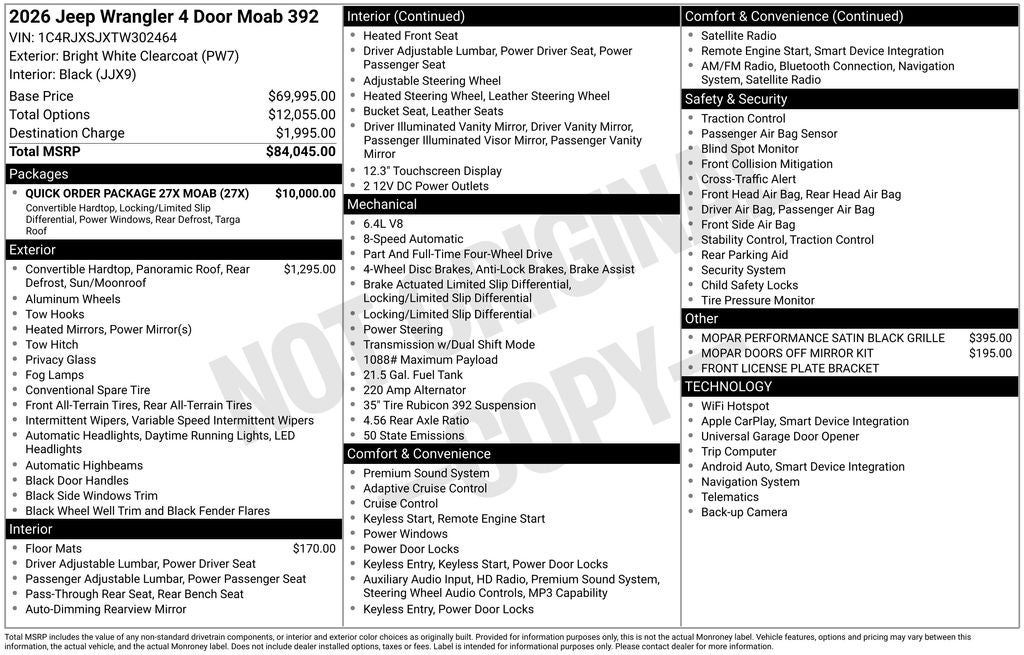 2026 Jeep Wrangler Moab 392