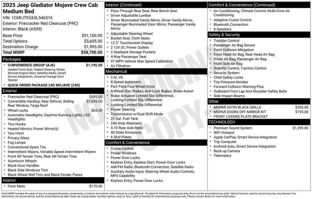 2025 Jeep Gladiator Mojave