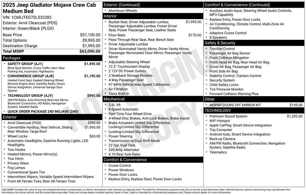 2025 Jeep Gladiator Mojave