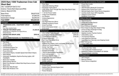 2025 RAM Ram 1500 Tradesman