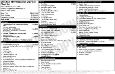 2026 RAM Ram 1500 Tradesman