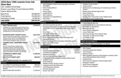 2026 RAM Ram 1500 Laramie