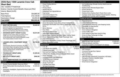 2026 RAM Ram 1500 Laramie