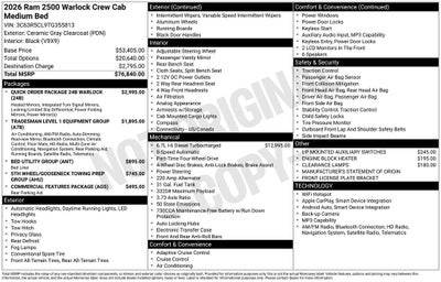 2026 RAM Ram 2500 Tradesman