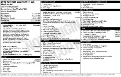 2026 RAM Ram 2500 Laramie
