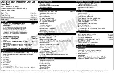 2026 RAM Ram 3500 Tradesman