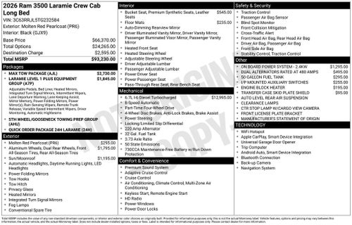 2026 RAM Ram 3500 Laramie