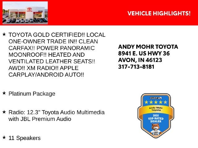 2026 Toyota Highlander Platinum