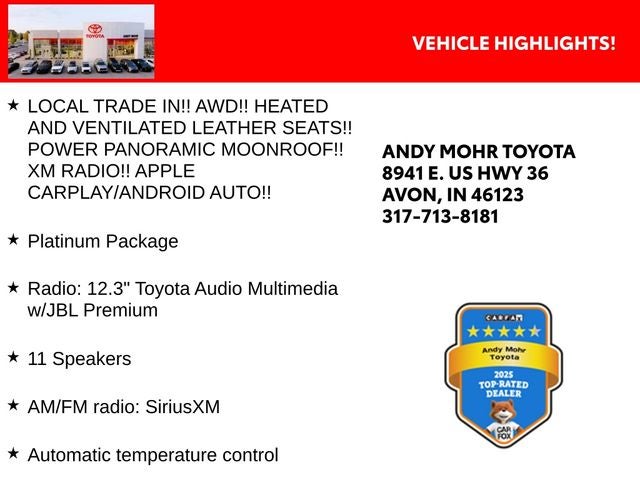 2023 Toyota Highlander Platinum