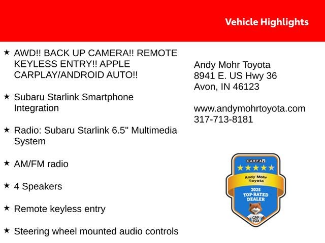 2018 Subaru Crosstrek 2.0i