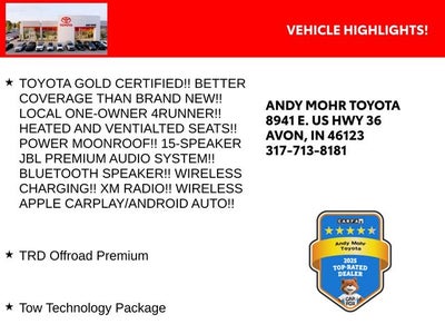 2026 Toyota 4Runner TRD Off-Road Premium