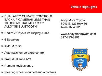 2017 Toyota Corolla iM Base