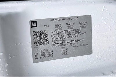 2018 Chevrolet Express Passenger 3500 LT