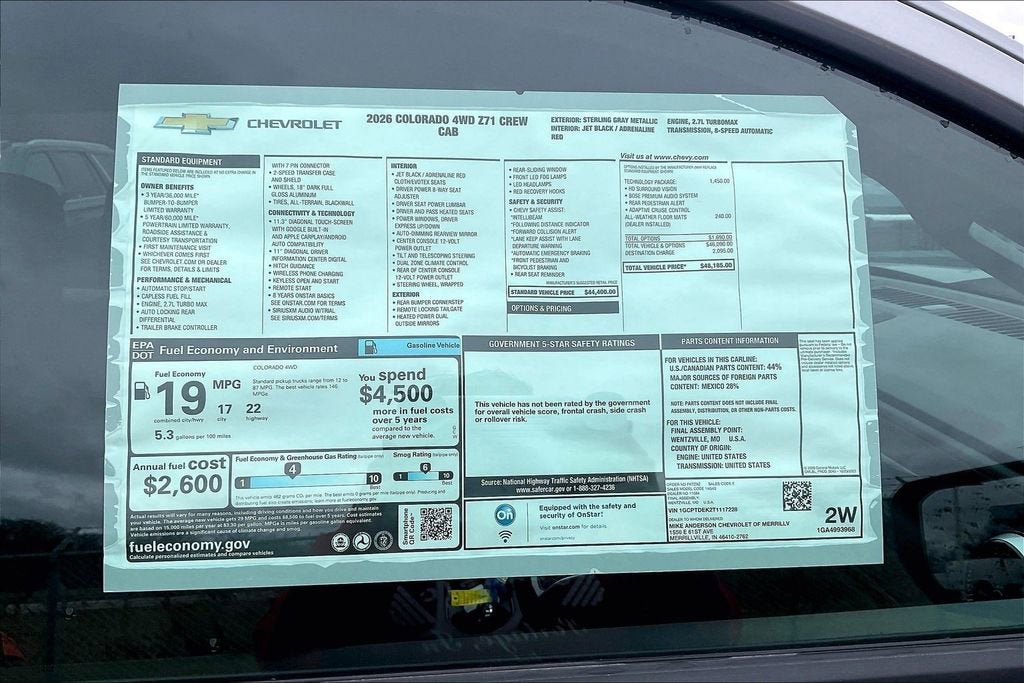 2026 Chevrolet Colorado Z71