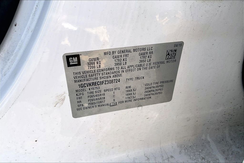 2015 Chevrolet Silverado 1500 LT