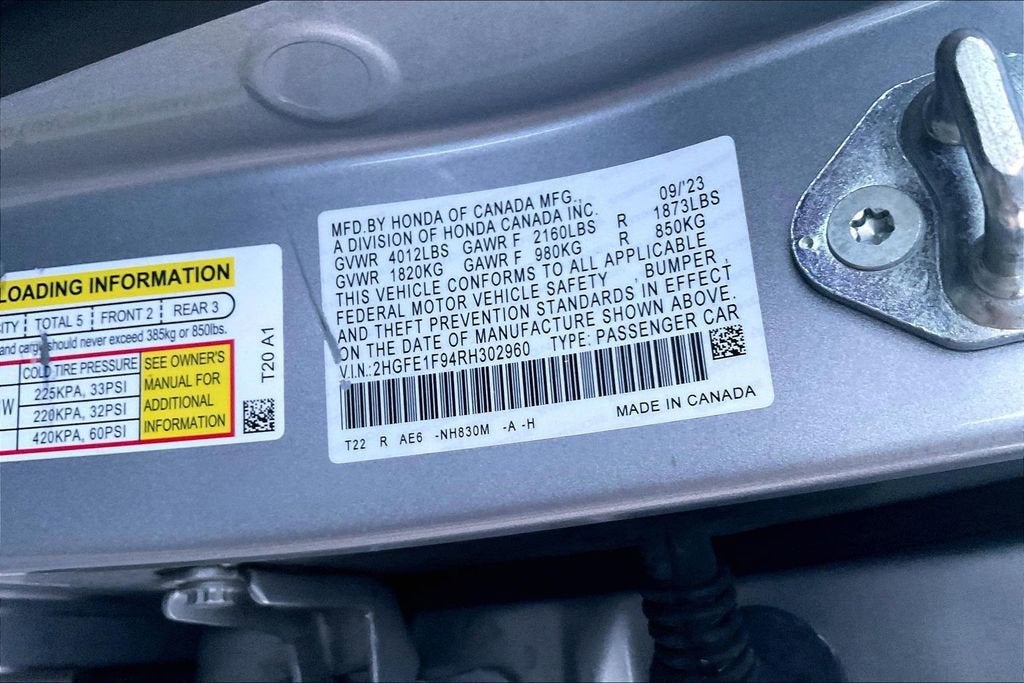 2024 Honda Civic Sedan Touring