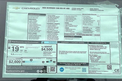 2026 Chevrolet Silverado 1500 WT