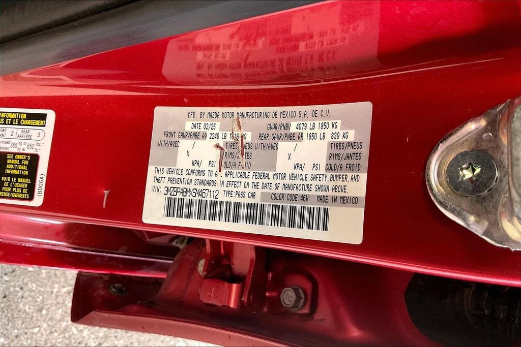 2025 Mazda Mazda3 Sedan 2.5 S Select Sport