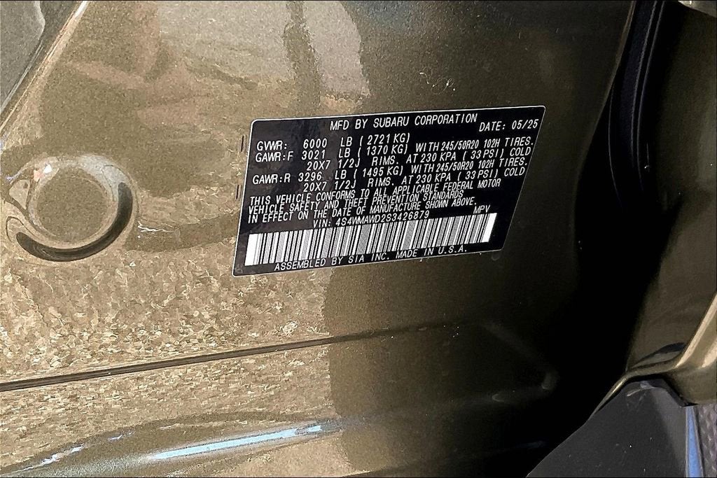 2025 Subaru Ascent Onyx Edition Touring