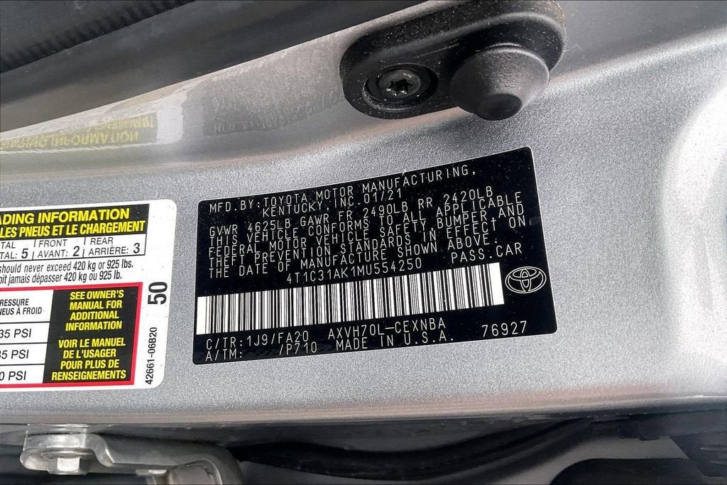 2021 Toyota Camry Hybrid LE