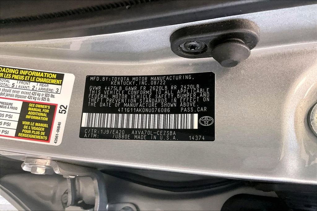 2022 Toyota Camry SE