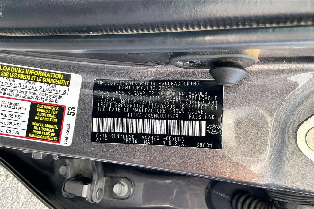 2021 Toyota Camry Hybrid XSE
