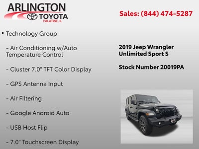 2019 Jeep Wrangler Unlimited Sport S