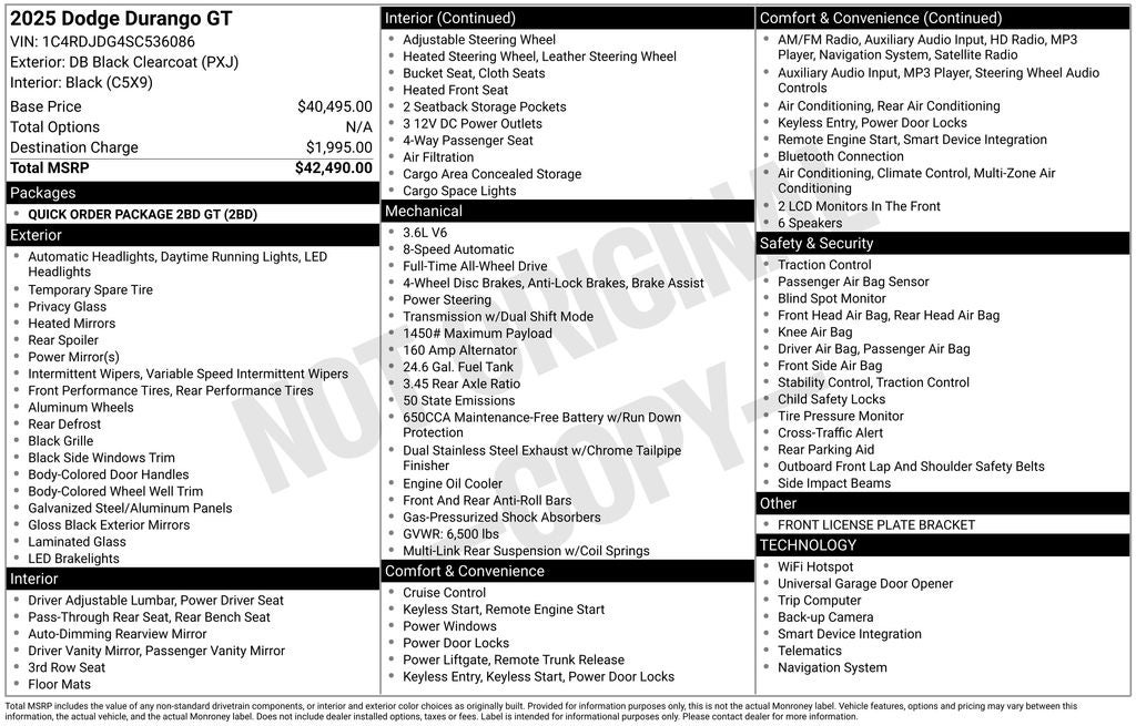 2025 Dodge Durango GT