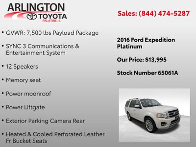 2016 Ford Expedition Platinum