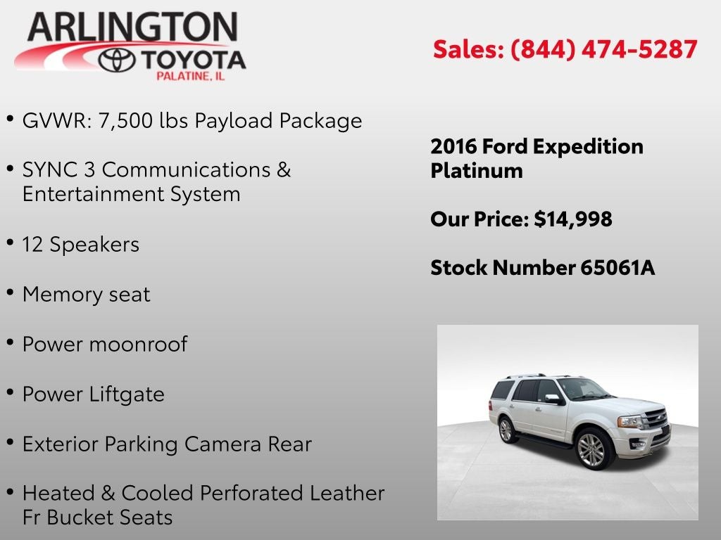 2016 Ford Expedition Platinum