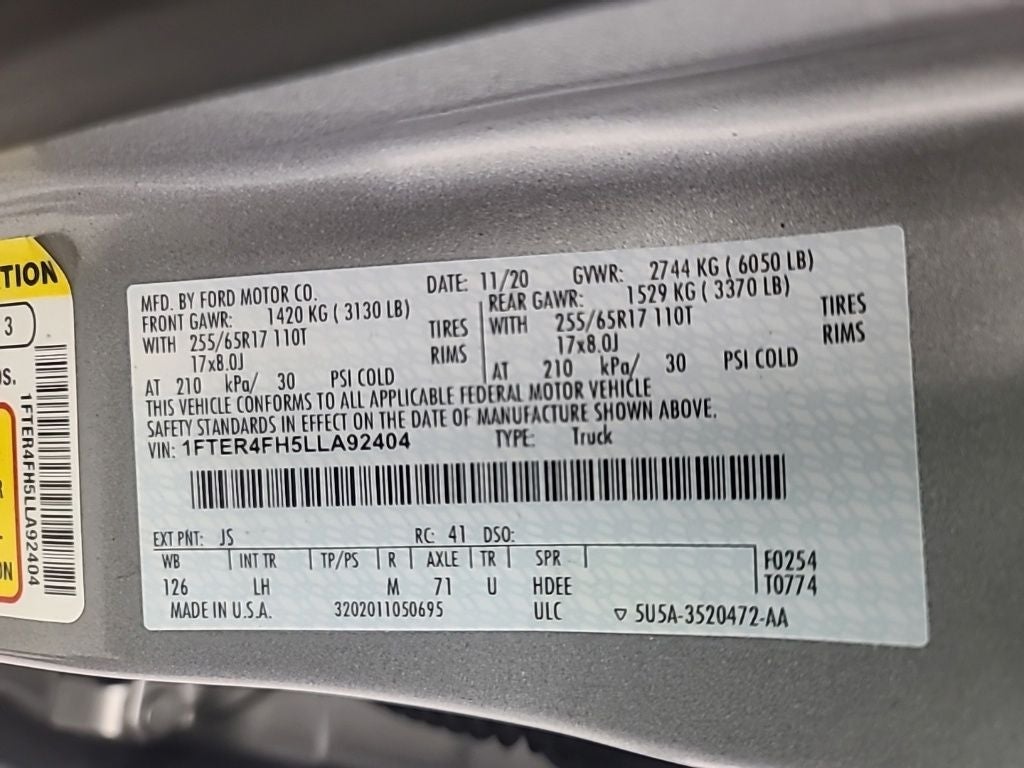 2020 Ford Ranger XLT