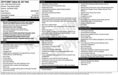 2019 GMC Yukon XL SLT