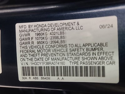 2024 Honda Accord EX