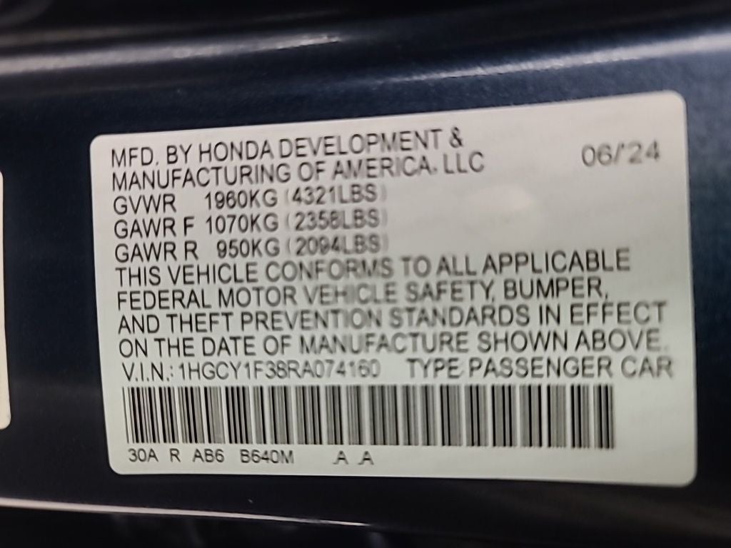 2024 Honda Accord EX