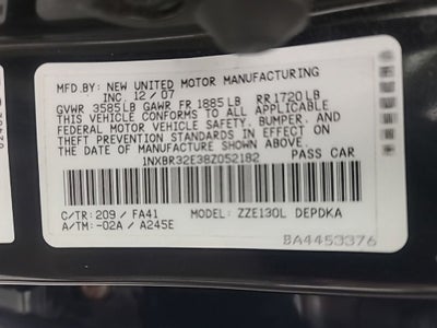 2008 Toyota Corolla CE