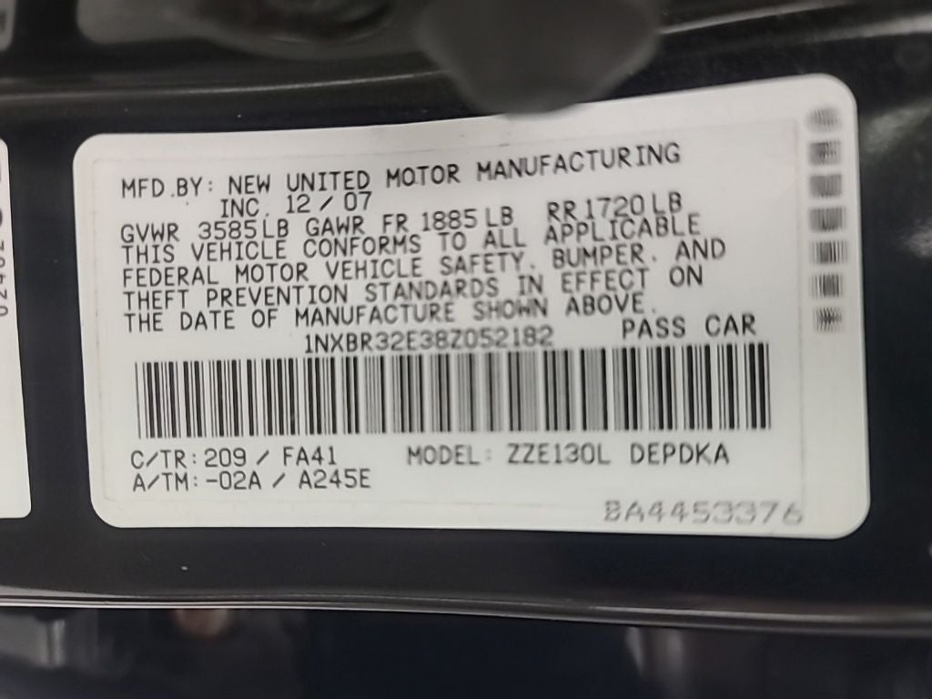 2008 Toyota Corolla CE