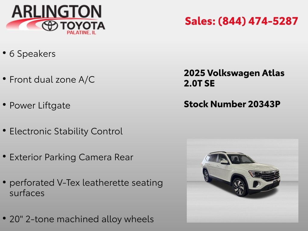 2025 Volkswagen Atlas 2.0T SE w/Technology