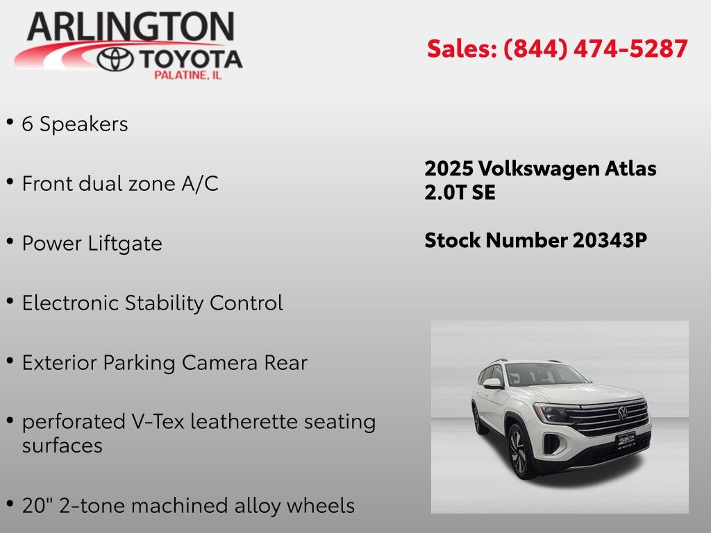 2025 Volkswagen Atlas 2.0T SE w/Technology